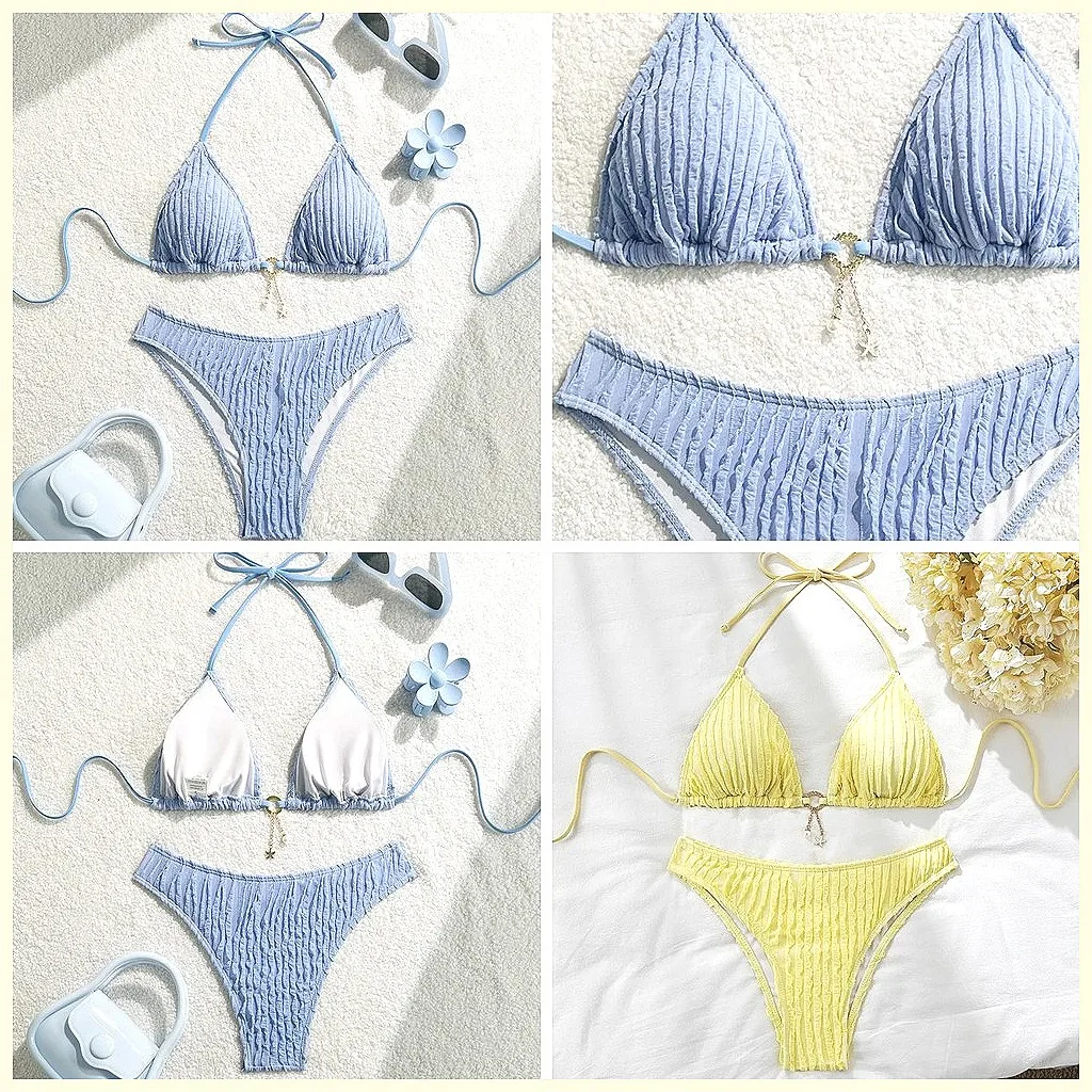 Sexy Push Up Bikini Set 2026 Women's Brazilian Beach Swimwear Two Piece Bathing Suits
Sexy Push Up Bikini Set 2026 Women's Brazilian Beach Swimwear Two Piece Bathing Suits