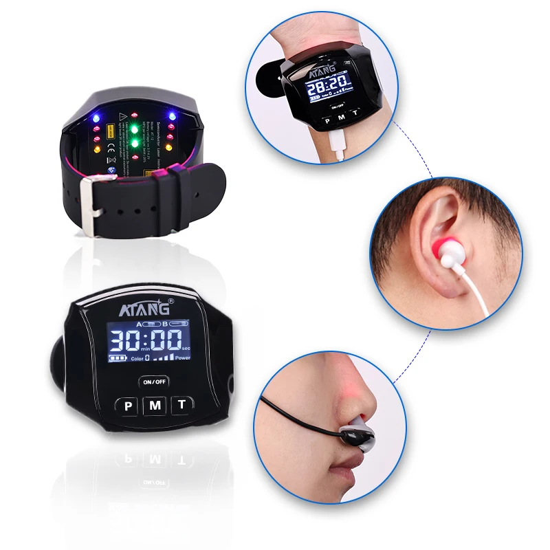 Atang Smart Watch Diabetes Recovery Red Laser Therapy Watch Blood Pressure Cholesterol Treatment Cold Laser equipment
Atang Smart Watch Diabetes Recovery Red Laser Therapy Watch Blood Pressure Cholesterol Treatment Cold Laser equipment