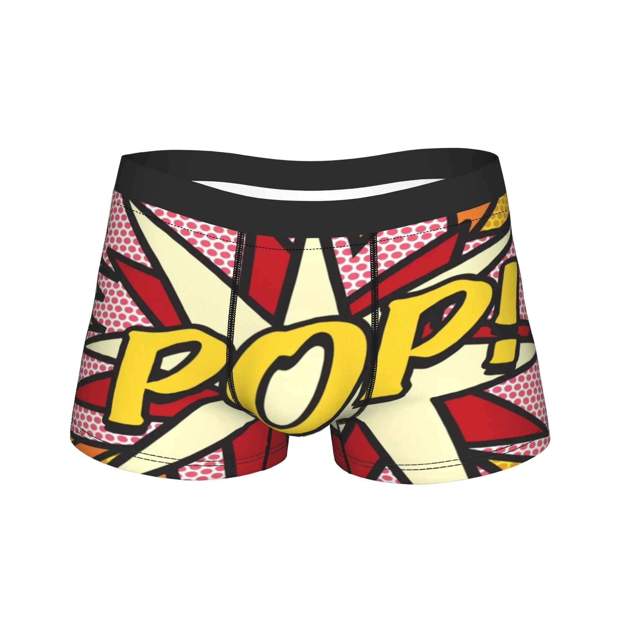 Мужские современные трусы-боксеры в стиле поп-арт с комиксами, шорты, трусы со средней талией, нижнее белье Bang Wow Boom Pow Homme, популярные трусы больших размеров
Мужские современные трусы-боксеры в стиле поп-арт с комиксами, шорты, трусы со средней талией, нижнее белье Bang Wow Boom Pow Homme, популярные трусы больших размеров