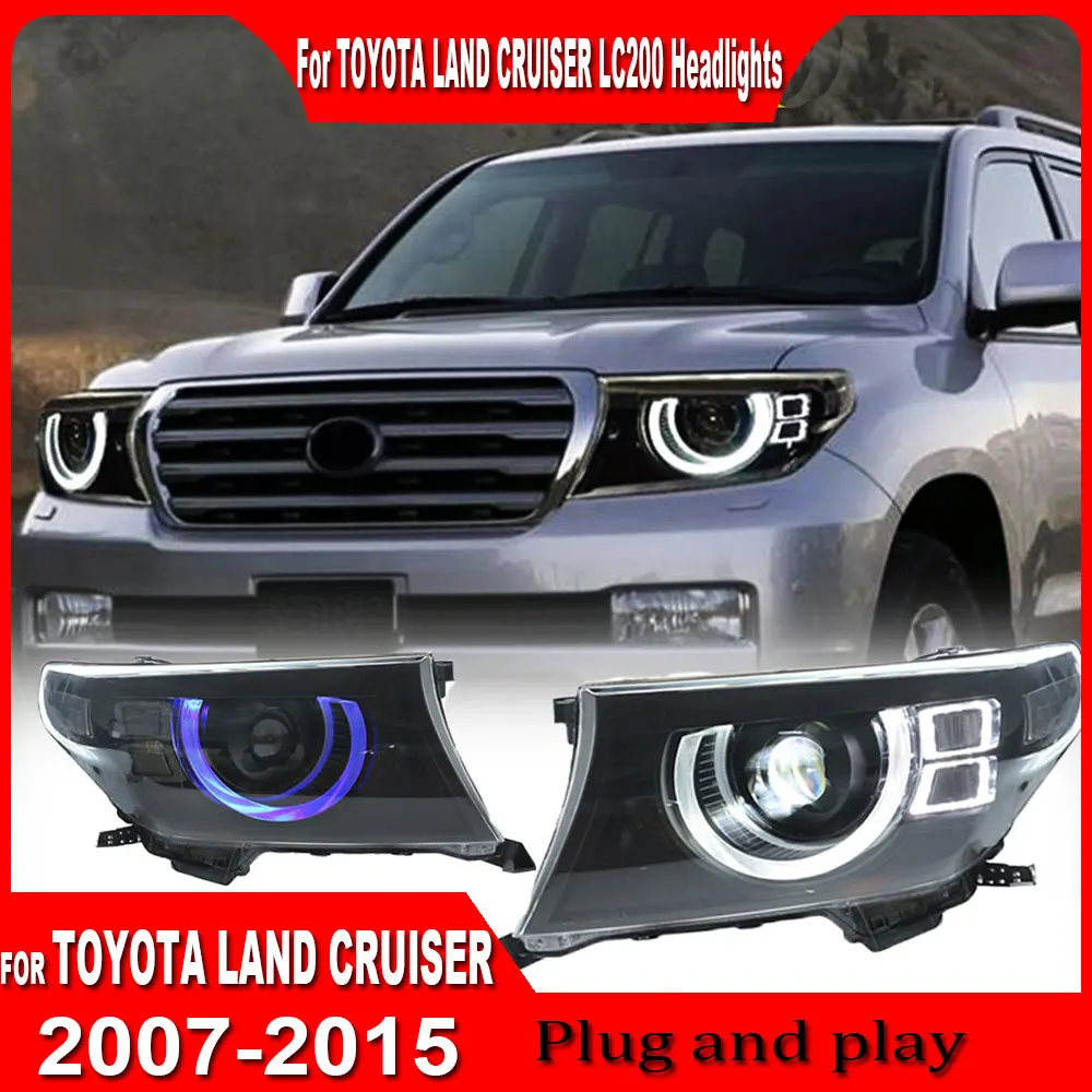 Автомобильные фары для Toyota Land Cruiser LC200, полностью светодиодные фары 2007-2015 LC200, фара Drl, линза проектора, автомобильные аксессуары
Автомобильные фары для Toyota Land Cruiser LC200, полностью светодиодные фары 2007-2015 LC200, фара Drl, линза проектора, автомобильные аксессуары