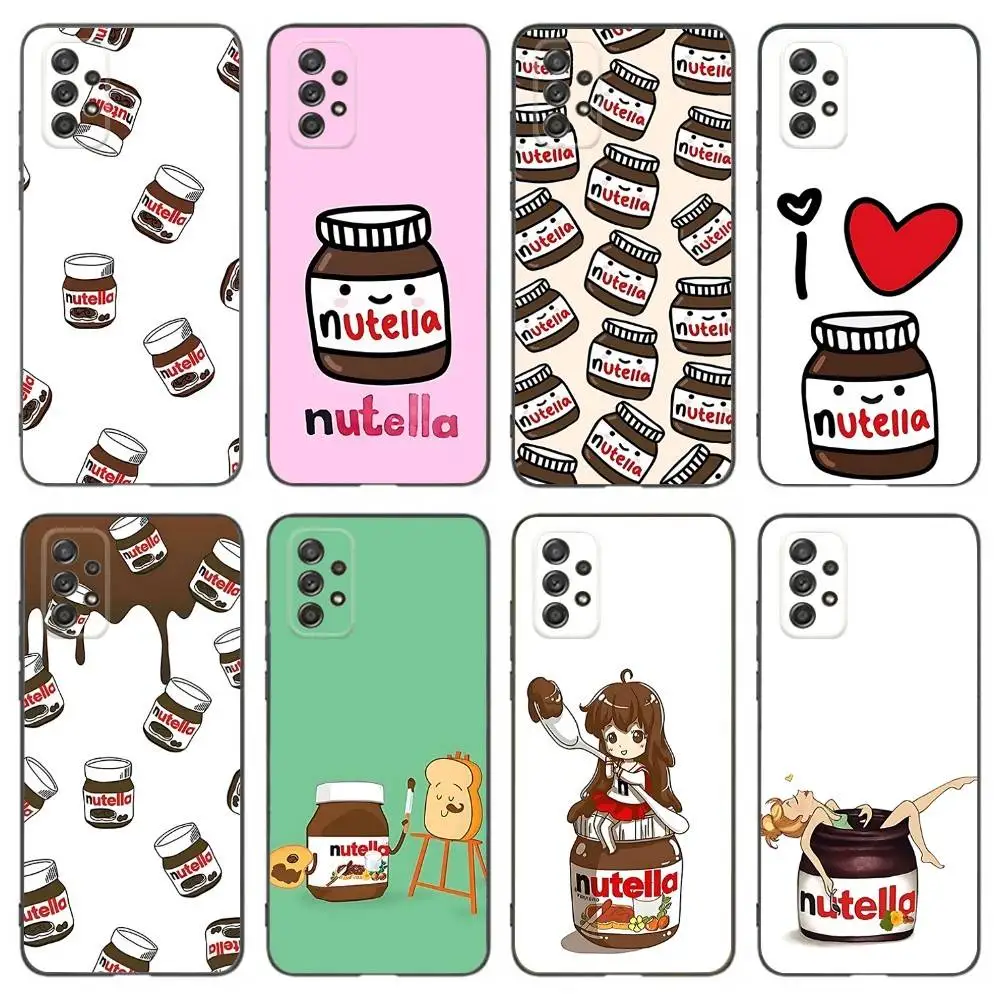 N-Nutella Chocolate Phone Case For Samsung Galaxy A 91,80,73,72,53,52,51,22,5G,Plus,J,Note Soft Black Cover 
N-Nutella Chocolate Phone Case For Samsung Galaxy A 91,80,73,72,53,52,51,22,5G,Plus,J,Note Soft Black Cover