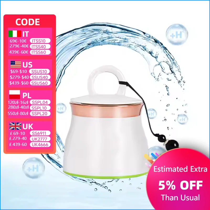 New Molecular Hydrogen Water Device Wholesale Small SPE PEM Technology 3000PPB Hydrogen Water Bottles Generator
New Molecular Hydrogen Water Device Wholesale Small SPE PEM Technology 3000PPB Hydrogen Water Bottles Generator