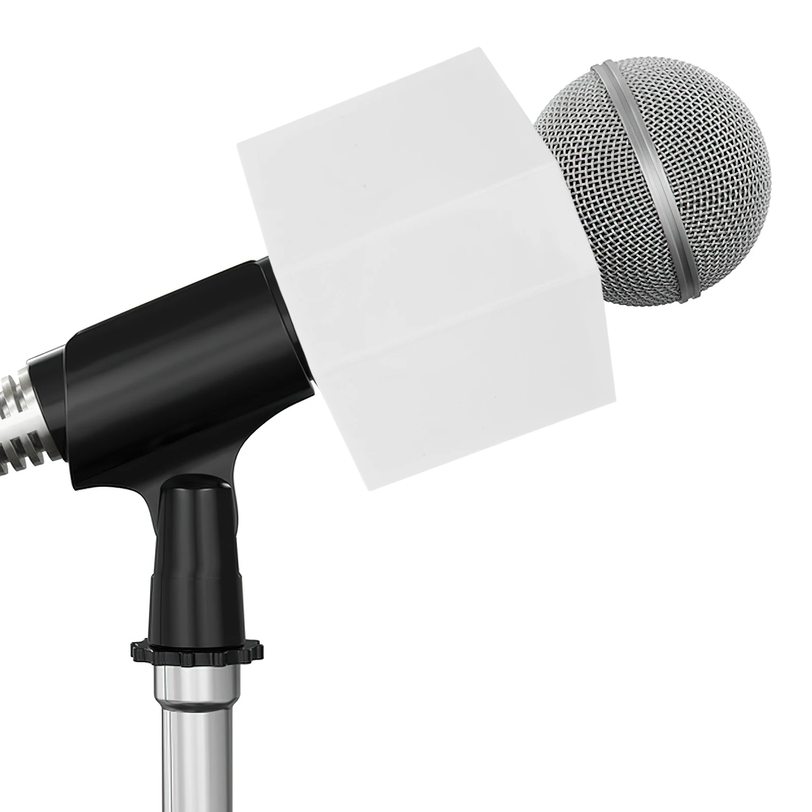 Mic Flag Microphone Logo News Reporter Accessories Diamond Portable Station White Plastic
Mic Flag Microphone Logo News Reporter Accessories Diamond Portable Station White Plastic