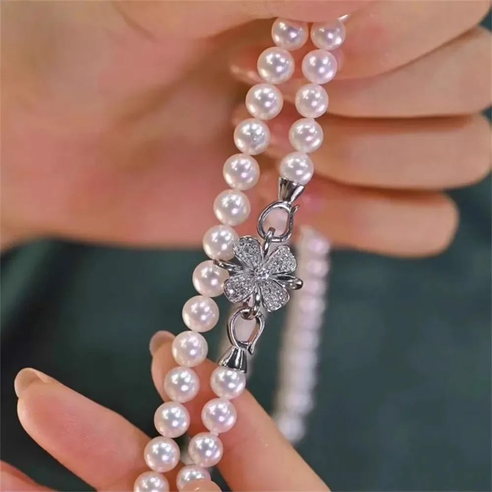 DIY Pearl Accessories S925 Sterling Silver Single Breasted Fashion Sweater Chain Necklace Handmade Beaded Buckle K254
DIY Pearl Accessories S925 Sterling Silver Single Breasted Fashion Sweater Chain Necklace Handmade Beaded Buckle K254