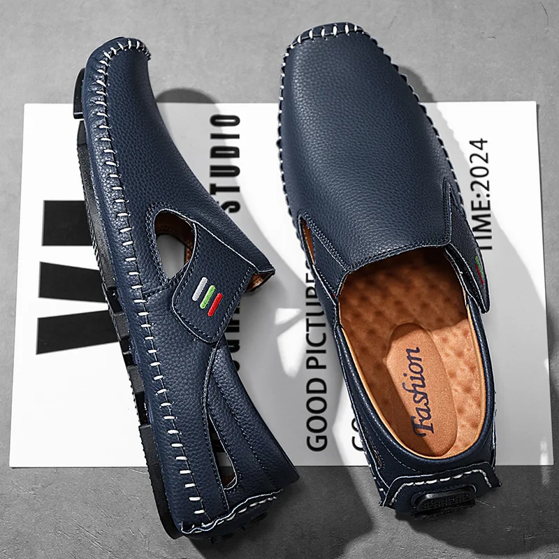 Men's Hollowed Out Leather Loafers Hand Sewn Driving Shoes Summer Casual Shoes Cal Ç Ado De Luxo 2025 Frete Gr Á Tis Facon Shoes
Men's Hollowed Out Leather Loafers Hand Sewn Driving Shoes Summer Casual Shoes Cal Ç Ado De Luxo 2025 Frete Gr Á Tis Facon Shoes