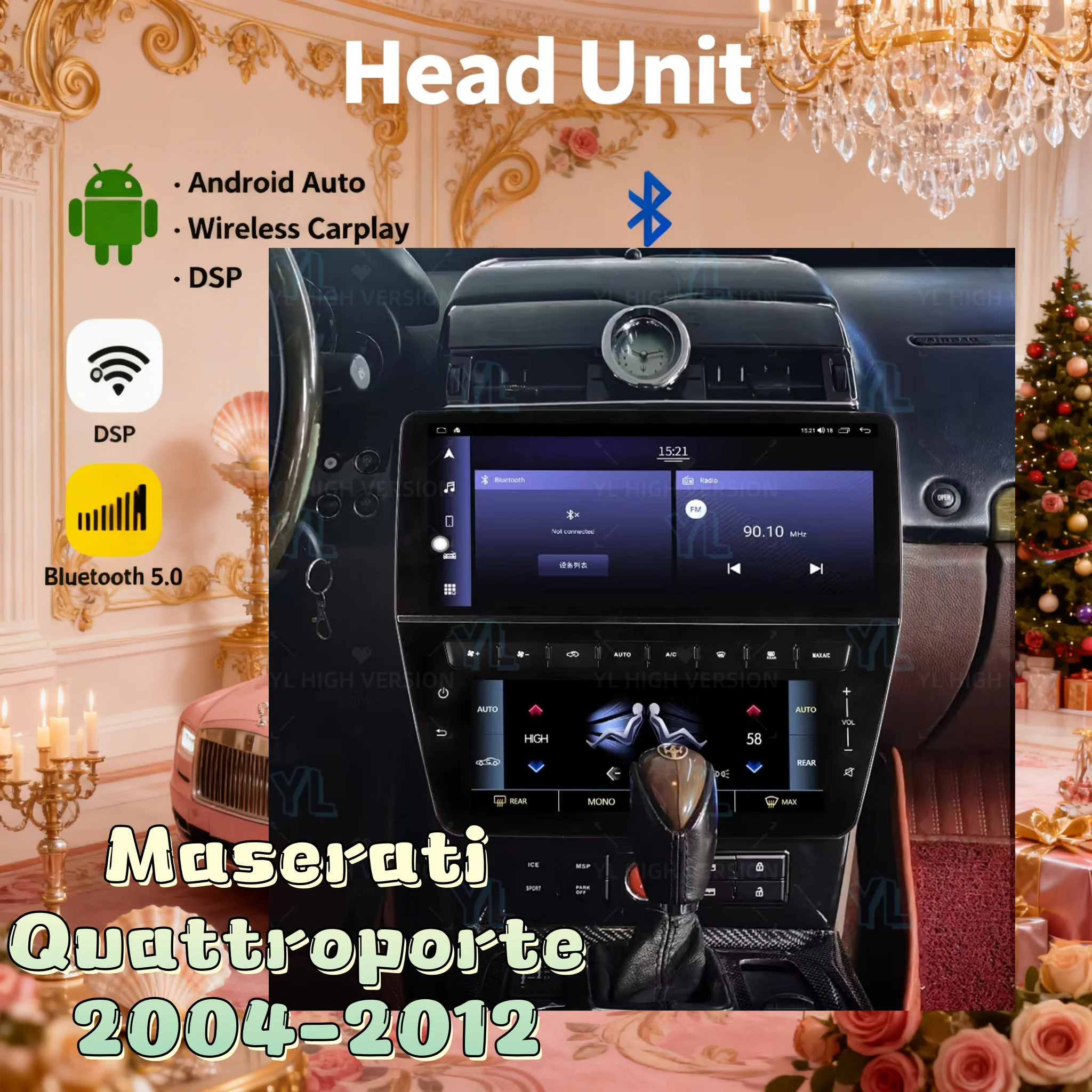 Автомобильный радиоприемник S для Maserati Quattroporte 2004-2012 CarPlay Android Auto автомобильный мультимедийный Bluetooth 5,0 4G GPS WIFI стерео блок
Автомобильный радиоприемник S для Maserati Quattroporte 2004-2012 CarPlay Android Auto автомобильный мультимедийный Bluetooth 5,0 4G GPS WIFI стерео блок