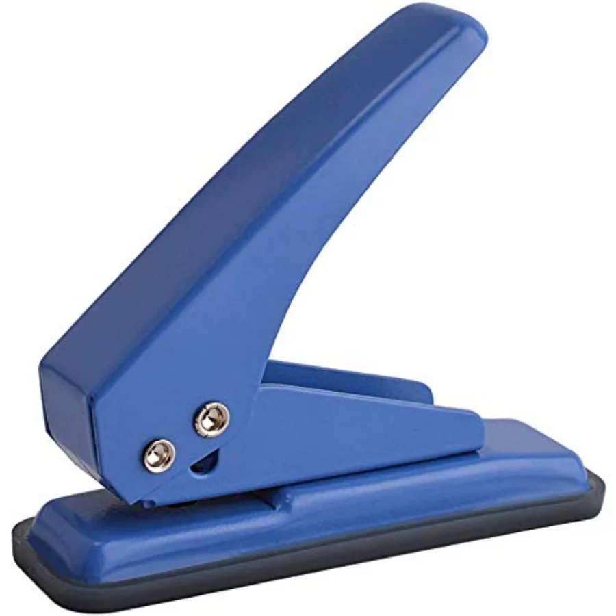 Single Hole Punch, 1/4" Hole Puncher, 20 Sheet Punch Capacity, Handheld with Non-Skid Base for Paper Chipboard Craft Paper and
Single Hole Punch, 1/4" Hole Puncher, 20 Sheet Punch Capacity, Handheld with Non-Skid Base for Paper Chipboard Craft Paper and