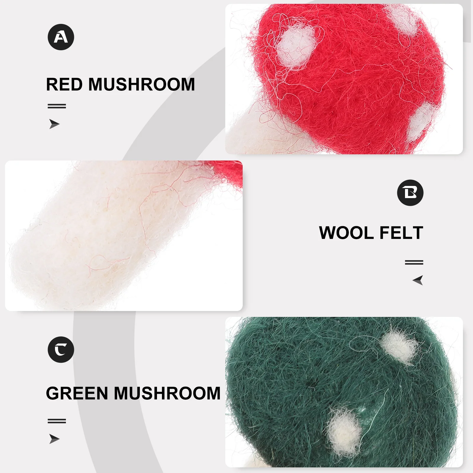 12 Pcs Mushrooms DIY Crafts Material Red Green Felt Mushroom Decoration Garland Headdress Decorations Christmas Accessories
12 Pcs Mushrooms DIY Crafts Material Red Green Felt Mushroom Decoration Garland Headdress Decorations Christmas Accessories