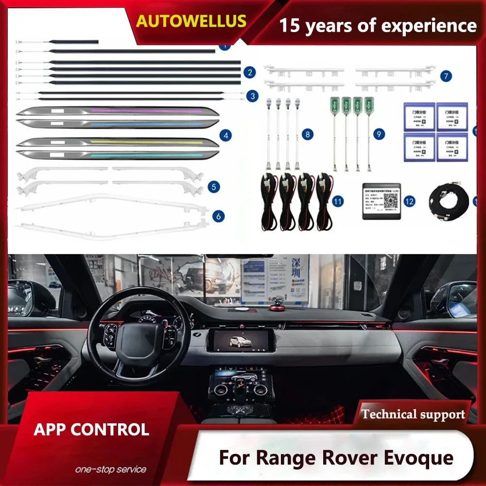 LED Ambient Light For Range Rover Evoque 2020-2023 LCD Panel Screen Control Button Control 10 Colors Inter Door
LED Ambient Light For Range Rover Evoque 2020-2023 LCD Panel Screen Control Button Control 10 Colors Inter Door