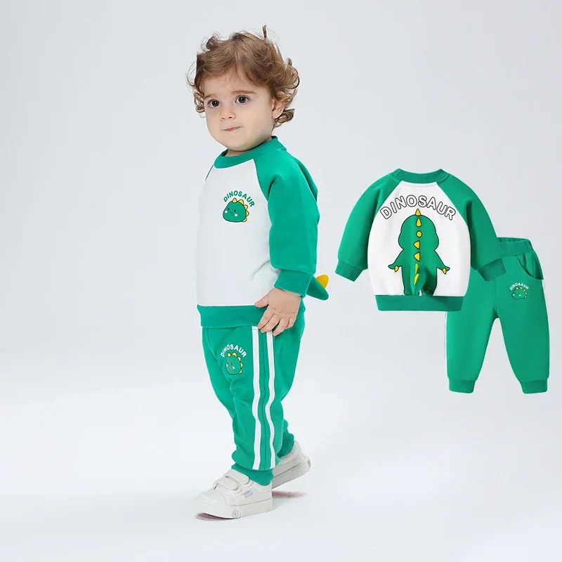 Autumn New Children's Set Baby Clothes Long sleeved Casual Outerwear Sets Clothing Kawaii Animal Dinosaur Two Piece Set
Autumn New Children's Set Baby Clothes Long sleeved Casual Outerwear Sets Clothing Kawaii Animal Dinosaur Two Piece Set