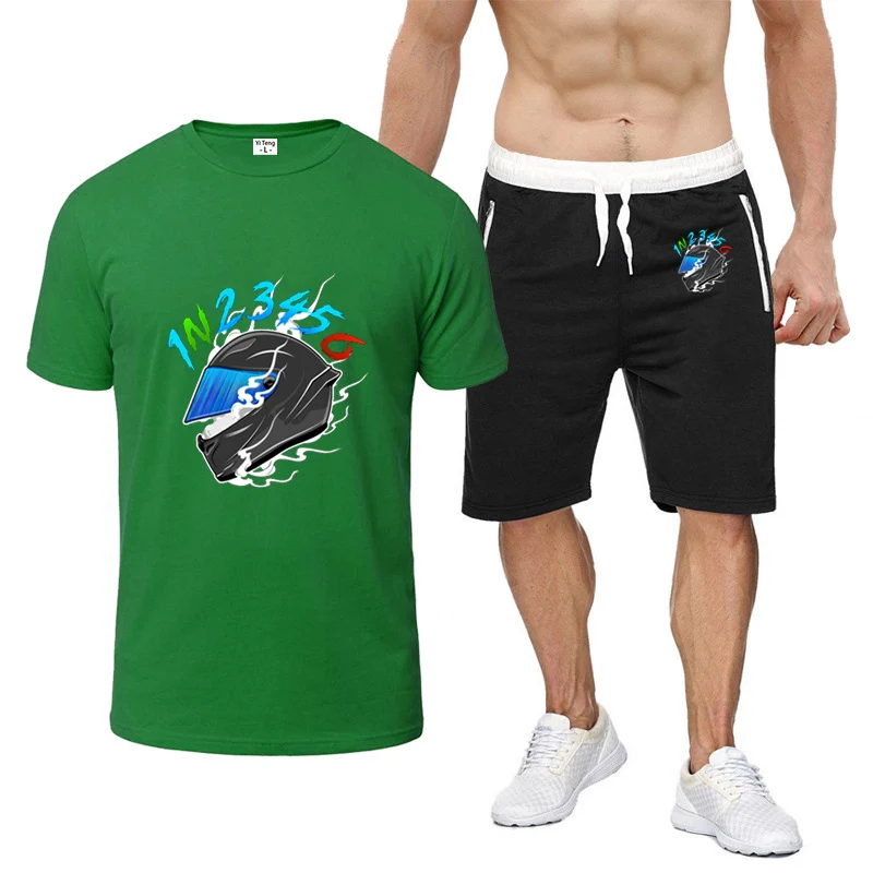 2025 1N23456 Motorcycle Men New Summer Short-Sleeved Set Comfortable Casual Versatile T-shirt + Shorts Printing Suit
2025 1N23456 Motorcycle Men New Summer Short-Sleeved Set Comfortable Casual Versatile T-shirt + Shorts Printing Suit