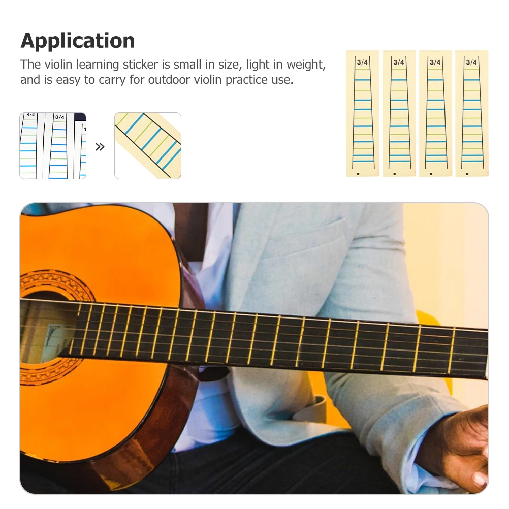4 Pcs Point Label Sticker Finger Position Stickers Fingerboard Removable Fretboard Tabs Note Frets Map Violin Supply
4 Pcs Point Label Sticker Finger Position Stickers Fingerboard Removable Fretboard Tabs Note Frets Map Violin Supply