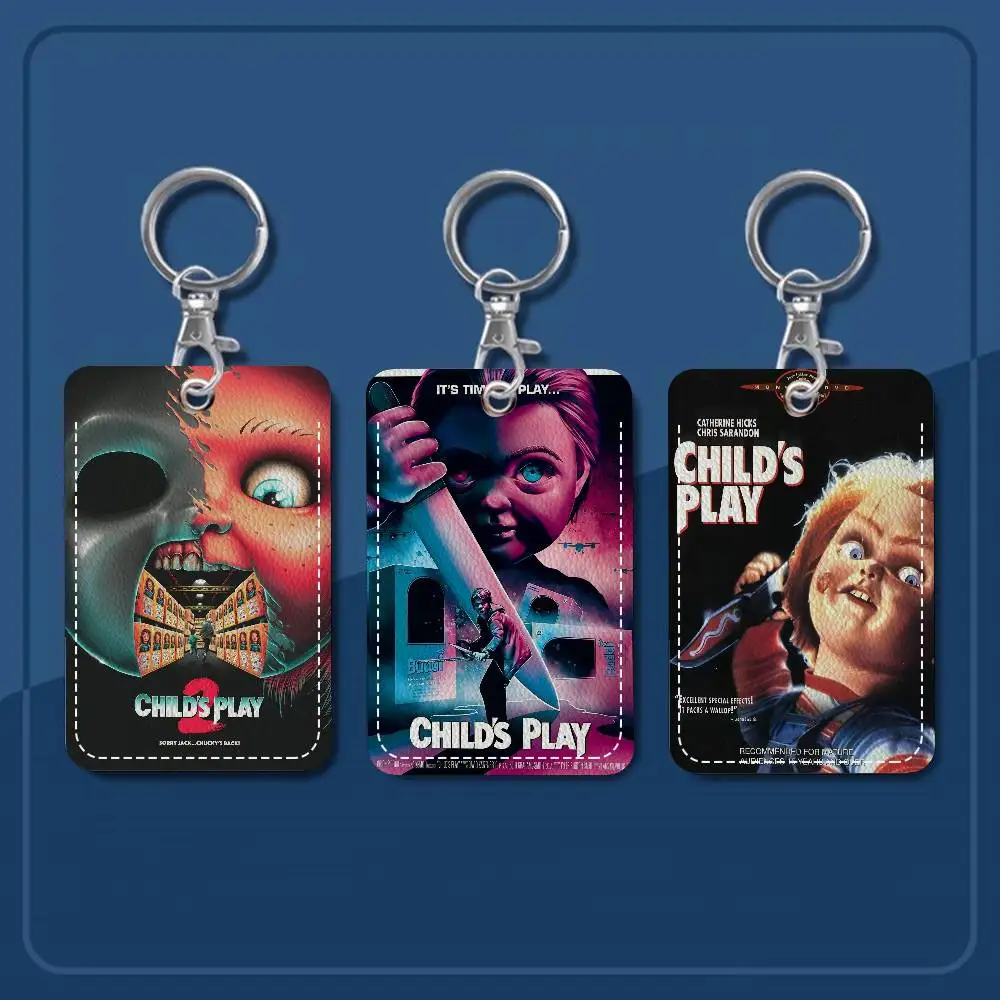 Movie Childs Play Rectangle ID Card Case Keychain Access Card Bag Key Tag Ring Leather Card Holder Key Ring Access
Movie Childs Play Rectangle ID Card Case Keychain Access Card Bag Key Tag Ring Leather Card Holder Key Ring Access