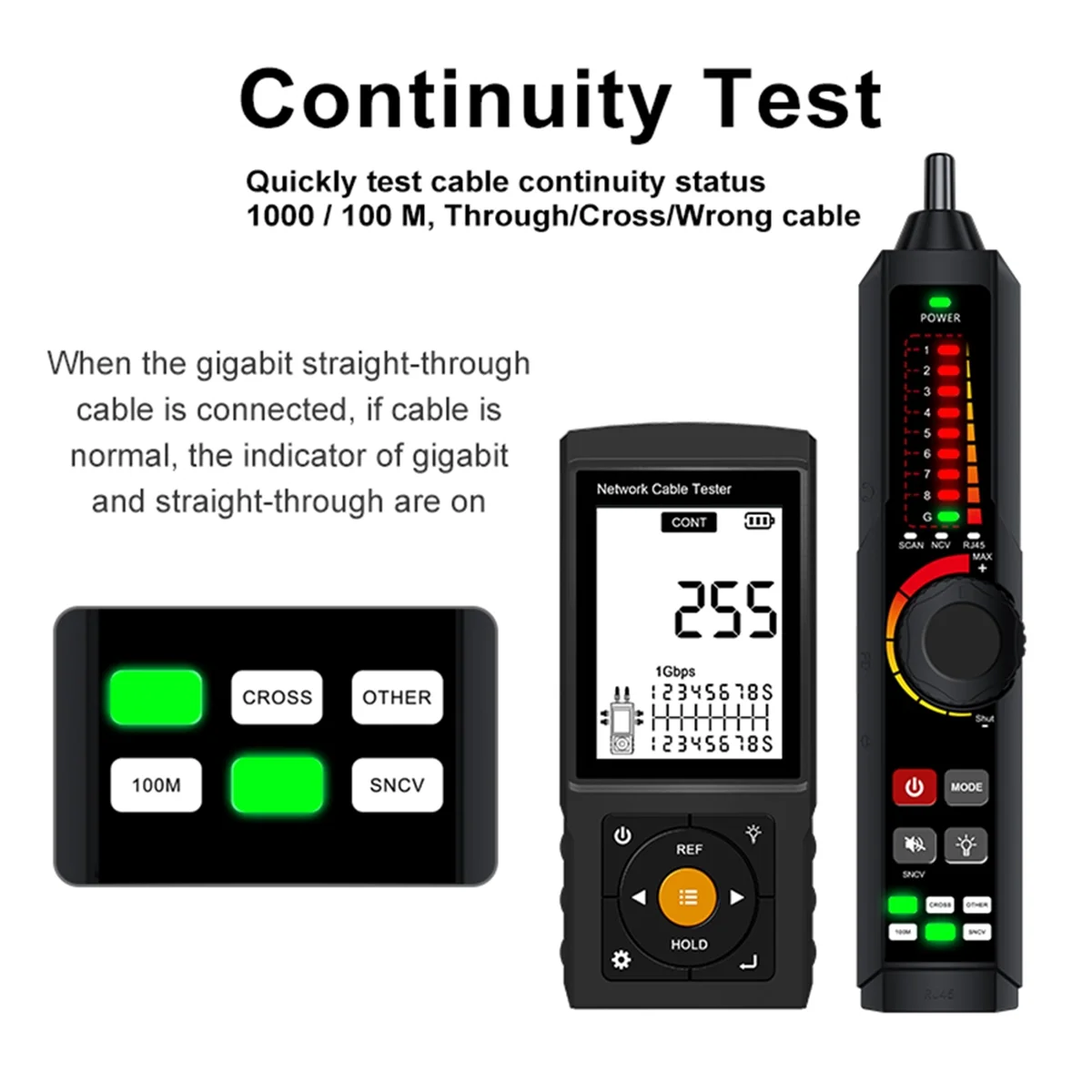 2025+Network Cable Tester RJ45 RJ11 Cable Tracker Cable Detector Continuity Tester Network Tools Network Line Finder 
2025+Network Cable Tester RJ45 RJ11 Cable Tracker Cable Detector Continuity Tester Network Tools Network Line Finder