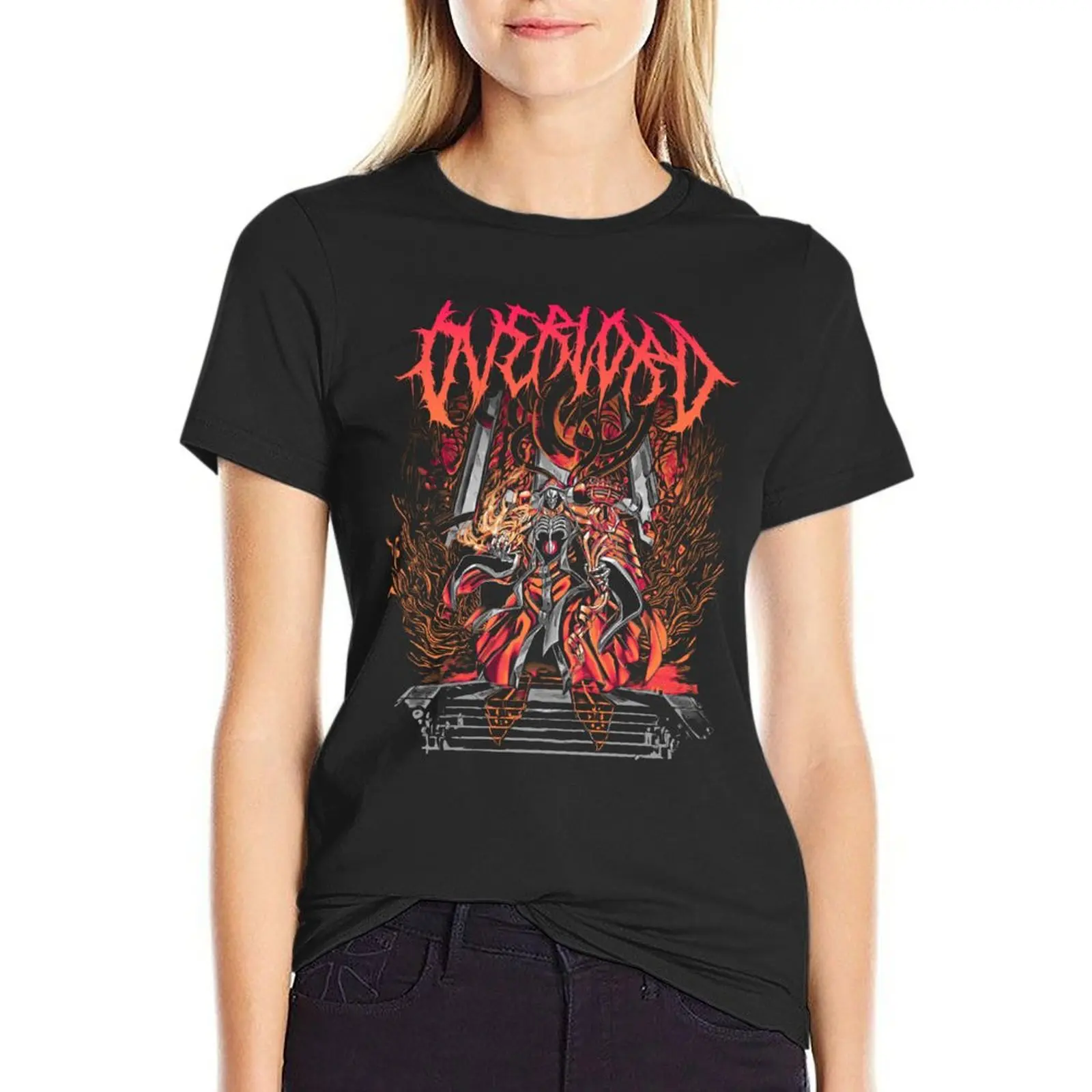 Ainz Ooal Gown Hardrock Metal art T-shirt summer tops cute clothes Short sleeve tee black t-shirts for Women
Ainz Ooal Gown Hardrock Metal art T-shirt summer tops cute clothes Short sleeve tee black t-shirts for Women