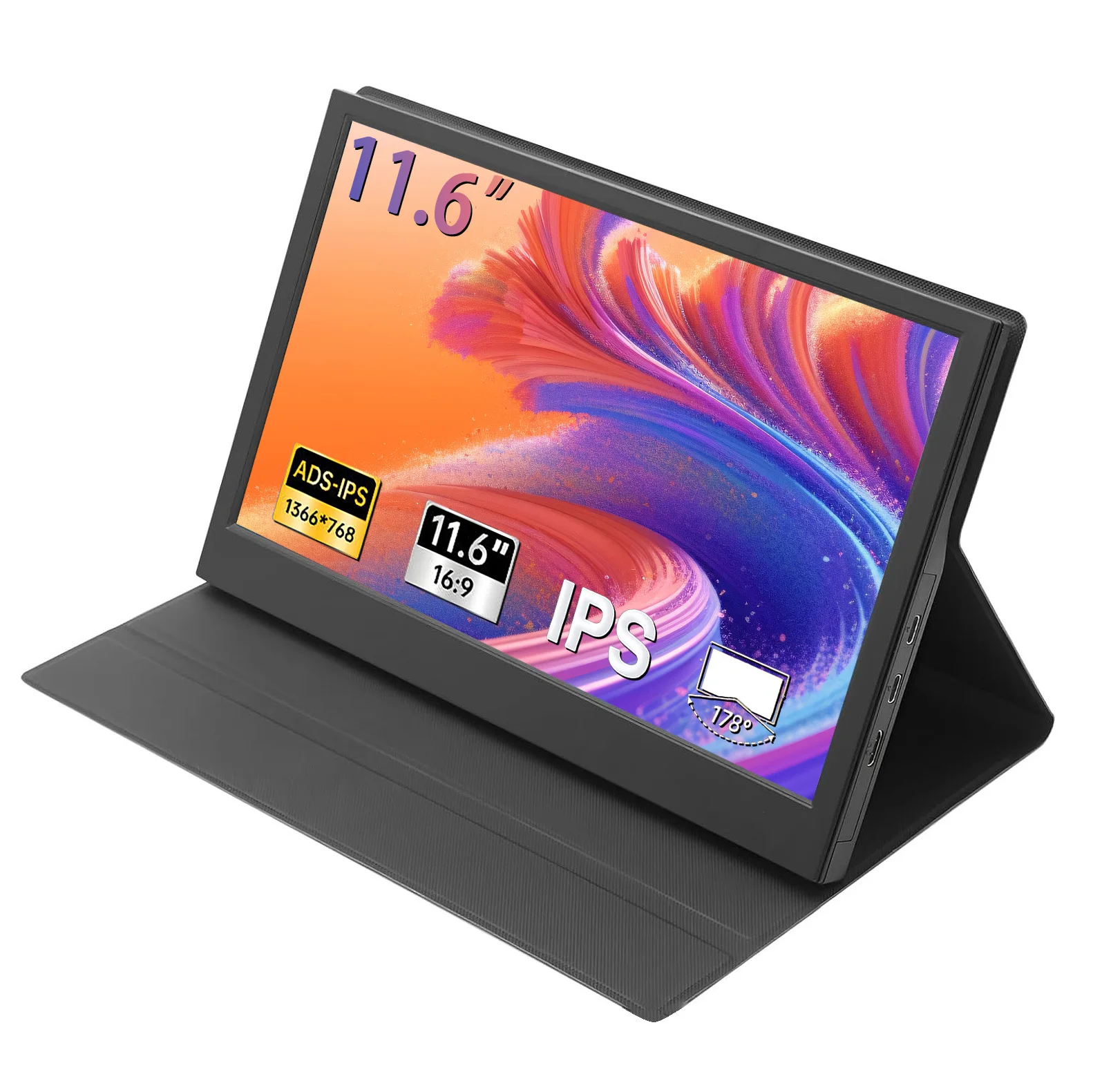 11.6 Inch Portable Monitor 1366*768 Full HD IPS Second Monitor for Gaming Laptop Phone Switch Xbox PS4 / 5 Sub Display Screen
11.6 Inch Portable Monitor 1366*768 Full HD IPS Second Monitor for Gaming Laptop Phone Switch Xbox PS4 / 5 Sub Display Screen