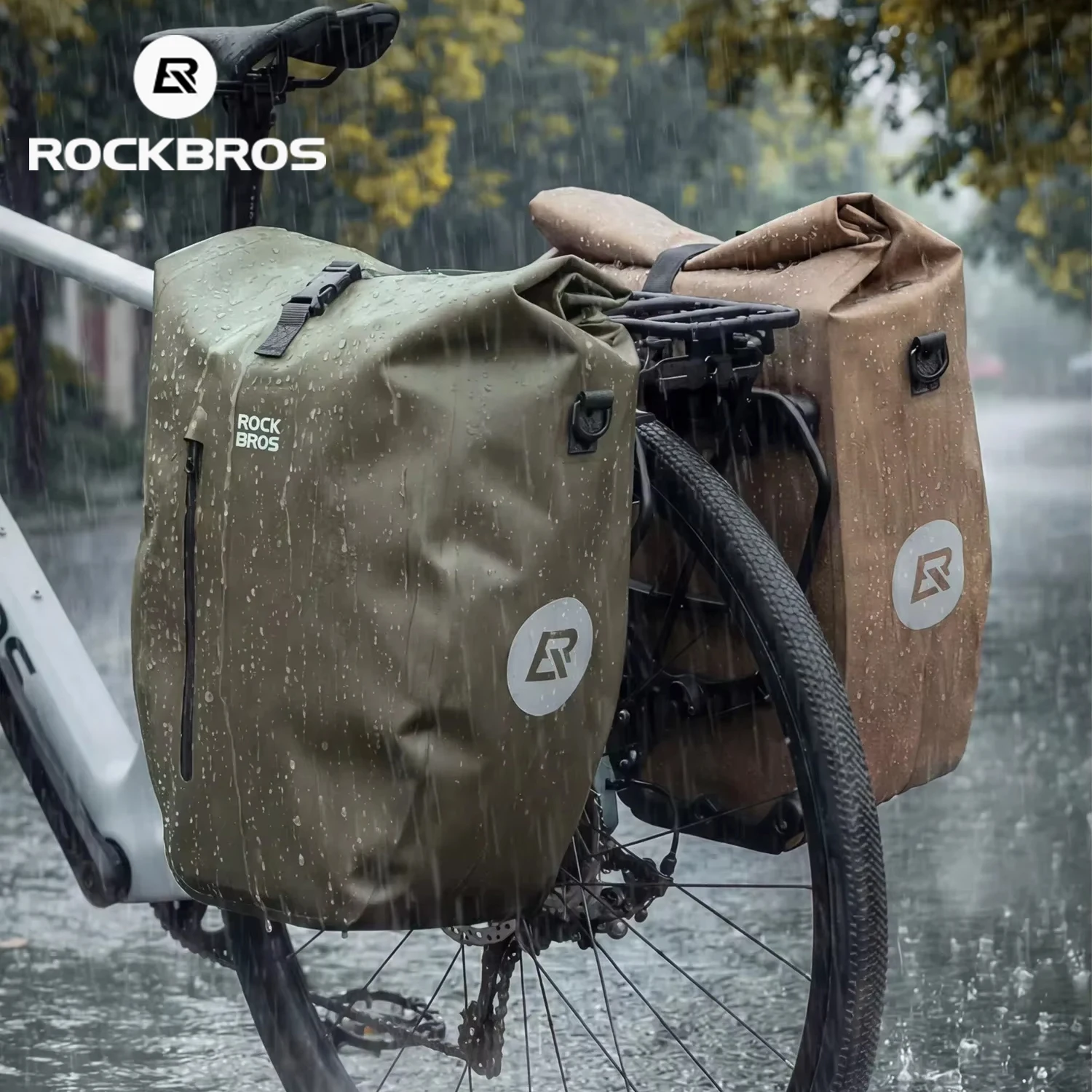 ROCKBROS 20L Bicycle Cargo Rack Bag Fully Waterproof Seamless Welded Roll-Top Bike Rear Saddle Bag Road MTB Cycling Commuting
ROCKBROS 20L Bicycle Cargo Rack Bag Fully Waterproof Seamless Welded Roll-Top Bike Rear Saddle Bag Road MTB Cycling Commuting
