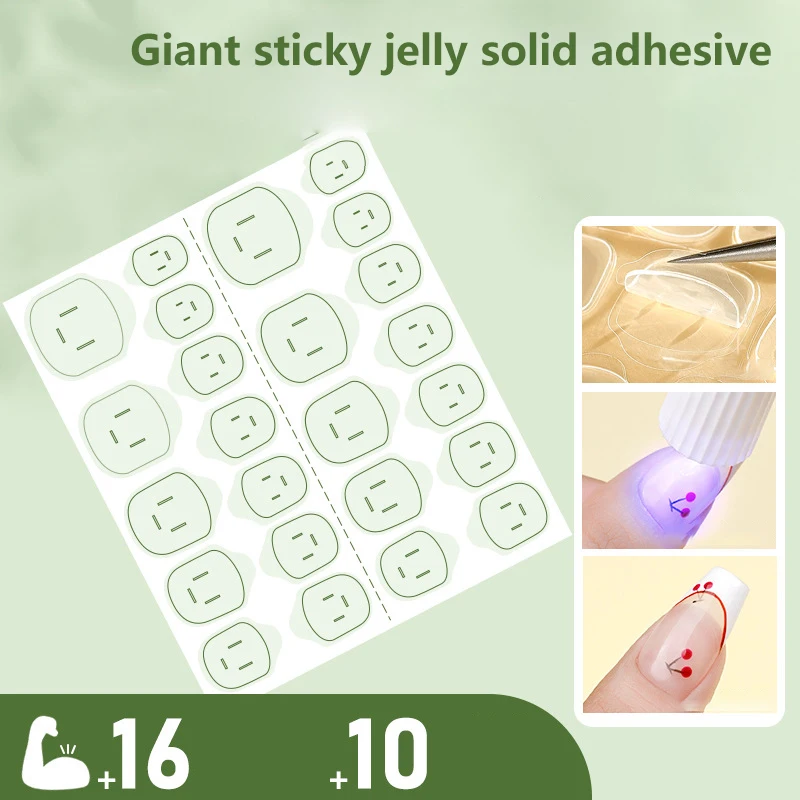 24PCS Double Sided False Nail Art Adhesive Tape Super Sticky Uv Curing Adhesive Glue Sticker DIY Tips Makeup Tools
24PCS Double Sided False Nail Art Adhesive Tape Super Sticky Uv Curing Adhesive Glue Sticker DIY Tips Makeup Tools