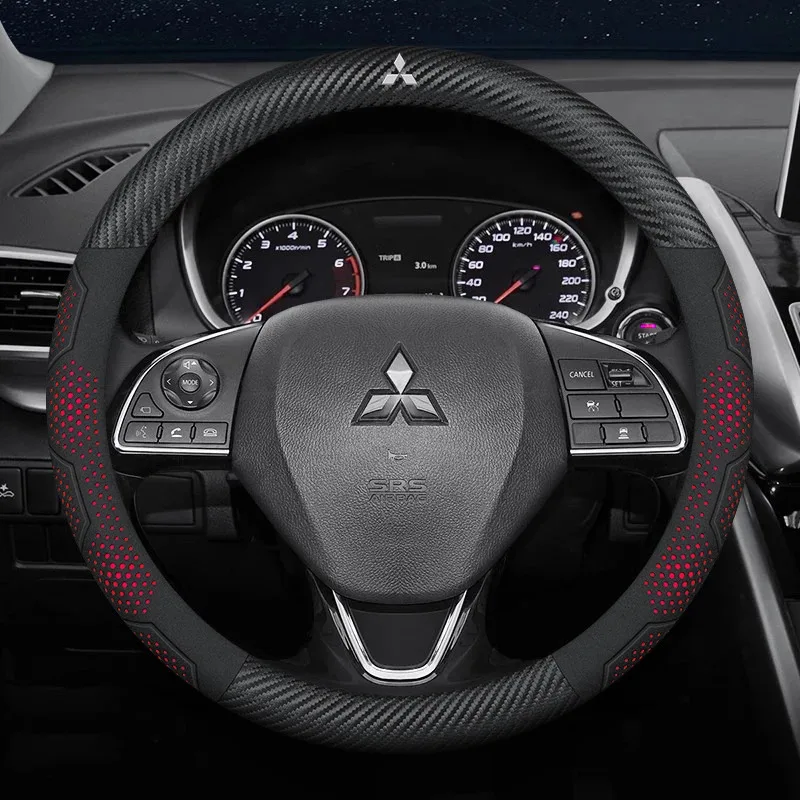 Car Suede Carbon fiber Leather Steering Wheel Cover For Mitsubishi Outlander Pajero Asx Lancer EX Evolution L200 Triton RALLIART
Car Suede Carbon fiber Leather Steering Wheel Cover For Mitsubishi Outlander Pajero Asx Lancer EX Evolution L200 Triton RALLIART