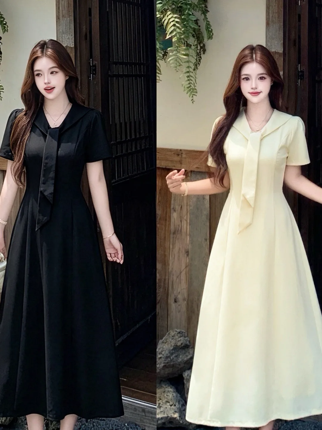 Elegant plus Size A-Line Dress with Navy Collar Slimming Long Skirt for Women High Waist Short Sleeve Summer City Walk
Elegant plus Size A-Line Dress with Navy Collar Slimming Long Skirt for Women High Waist Short Sleeve Summer City Walk