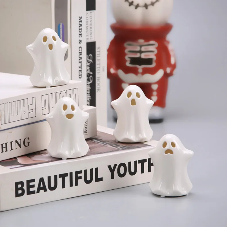Ceramic Halloween Ghost Translucent Night Light Decor Creative Home Ghost Festival Art Craft Figurine LED Light
Ceramic Halloween Ghost Translucent Night Light Decor Creative Home Ghost Festival Art Craft Figurine LED Light