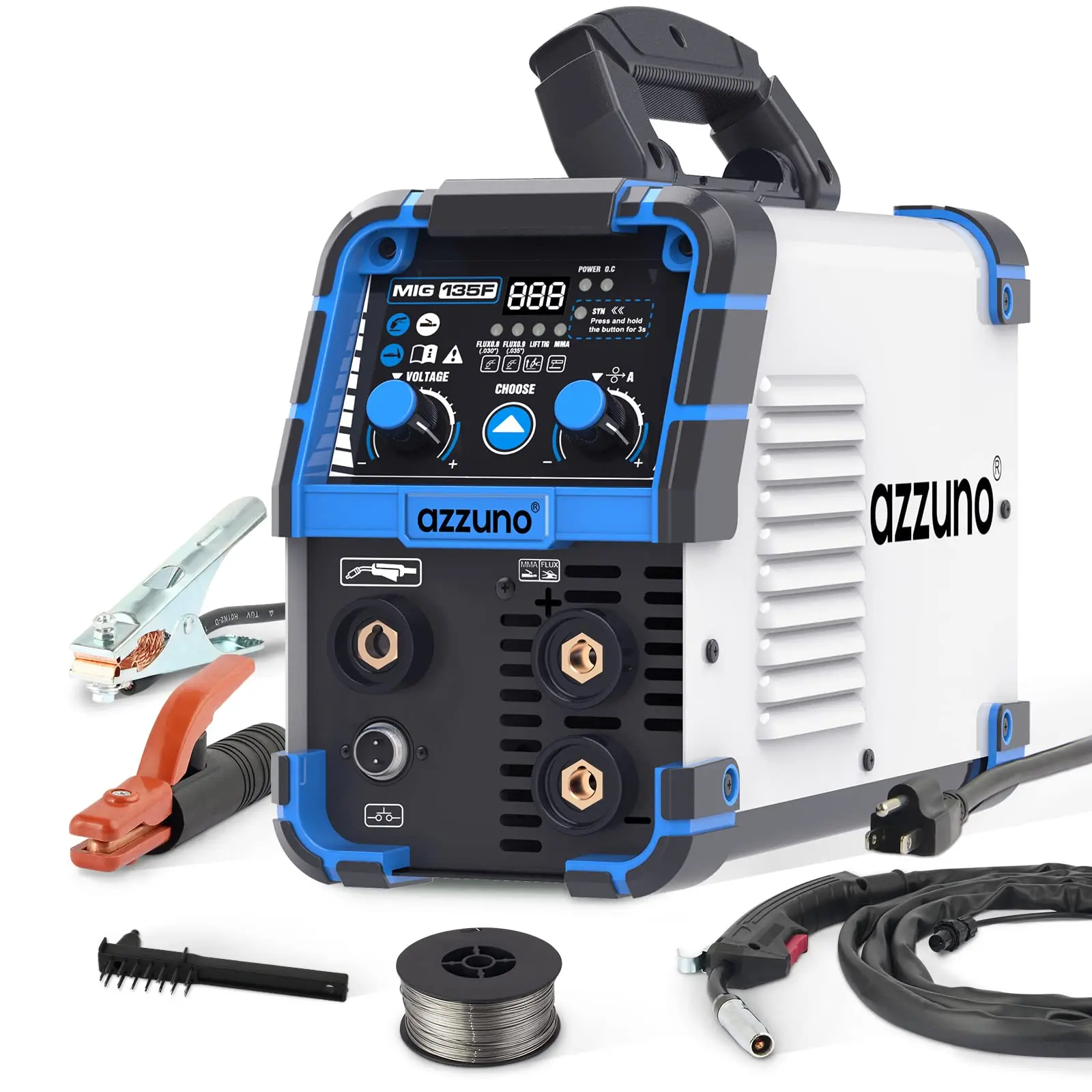 130Amp Flux Core MIG Welder, Gasless 110V Portable IGBT Inverter Machine
130Amp Flux Core MIG Welder, Gasless 110V Portable IGBT Inverter Machine
