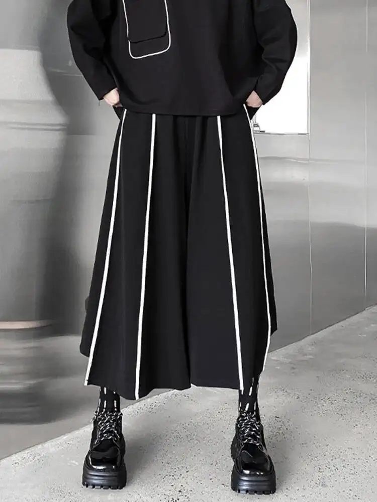 Black Waist High Elastic Striped Long Wide Leg Pants New Loose Fit Trousers Women Fashion Spring Autumn 2026 1DF66
Black Waist High Elastic Striped Long Wide Leg Pants New Loose Fit Trousers Women Fashion Spring Autumn 2026 1DF66