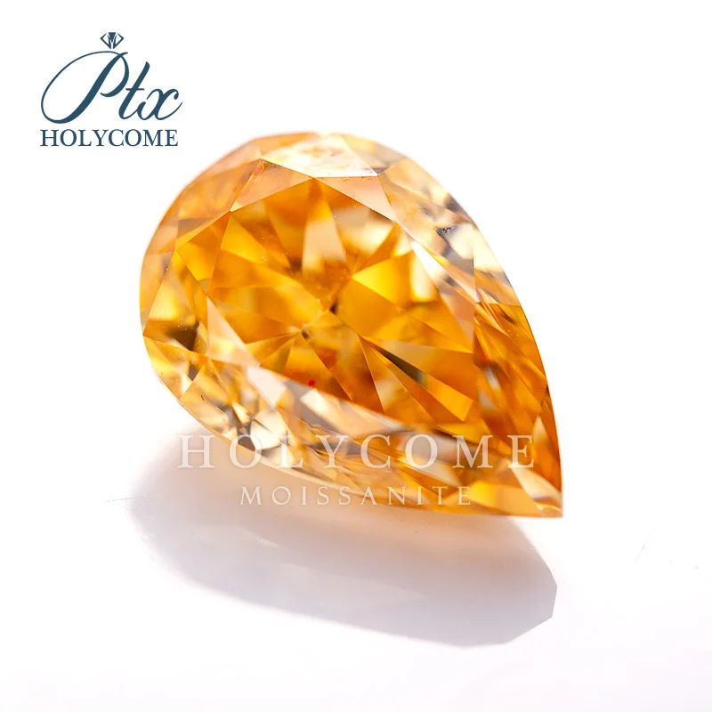 GRA Free Girdle Pear Cut Crushed Ice Hybrid Cut Natural Champagne Color VVS1 Clarity Loose Moissanite Diamond Jewelry Making
GRA Free Girdle Pear Cut Crushed Ice Hybrid Cut Natural Champagne Color VVS1 Clarity Loose Moissanite Diamond Jewelry Making
