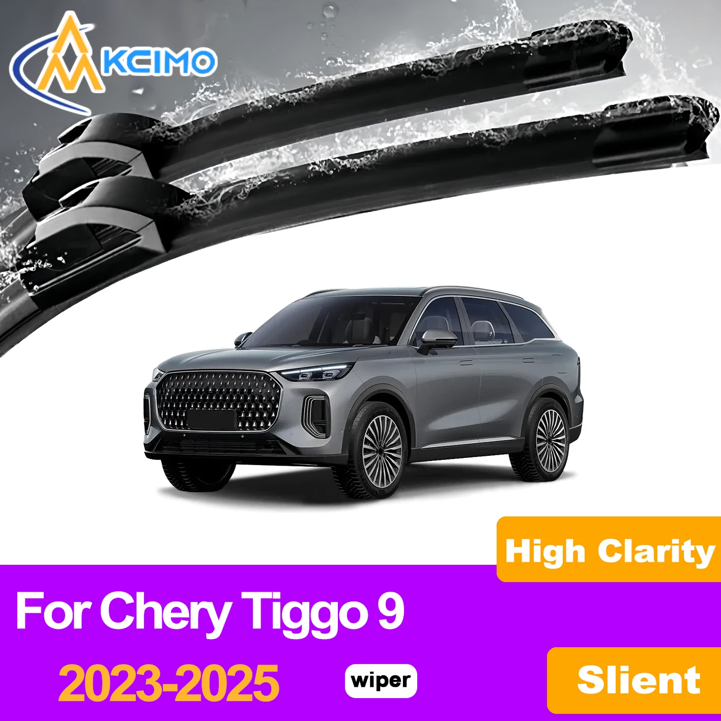 KCIMO 2PCS Front Windshield Wiper Blades For Chery Tiggo 9 2023-2025, Natural Rubber Clean Clear View Windshield Wiper Car Parts
KCIMO 2PCS Front Windshield Wiper Blades For Chery Tiggo 9 2023-2025, Natural Rubber Clean Clear View Windshield Wiper Car Parts