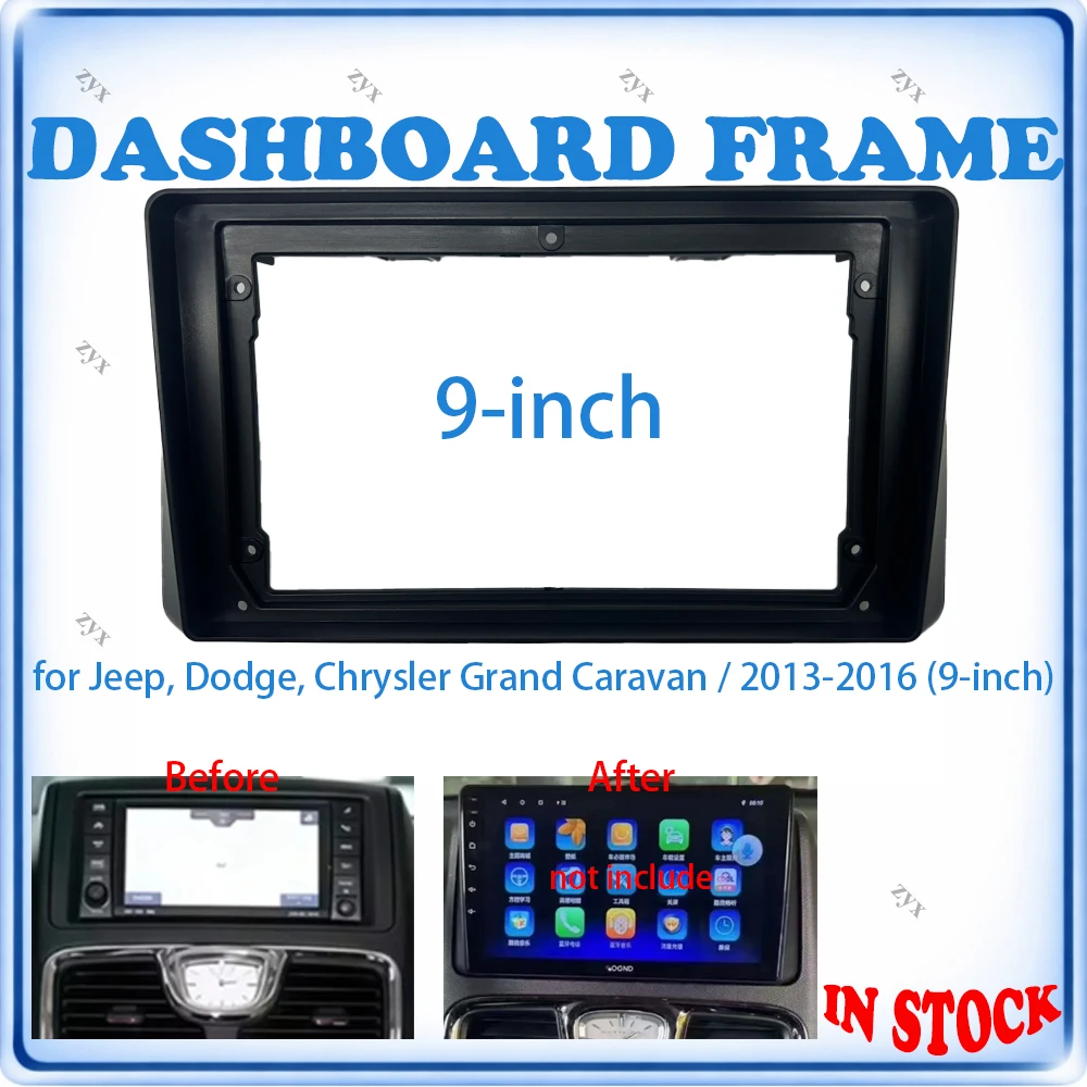 Car Radio Fascia Frame For Dodge Chrysler Grand Caravan 2013-2016 9 inch With Canbus Decoder & Wiring Harness Car Accessories
Car Radio Fascia Frame For Dodge Chrysler Grand Caravan 2013-2016 9 inch With Canbus Decoder & Wiring Harness Car Accessories