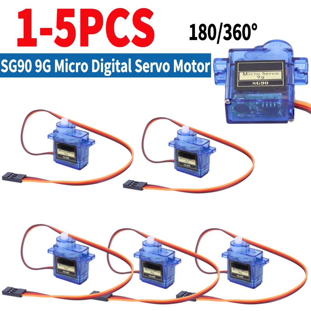 1-5 шт. SG90 9G миниатюрный серводвигатель с фиксированным крылом микрозубчатый Серводвигатель 180/360 градусов для самолета вертолета 
1-5 шт. SG90 9G миниатюрный серводвигатель с фиксированным крылом микрозубчатый Серводвигатель 180/360 градусов для самолета вертолета