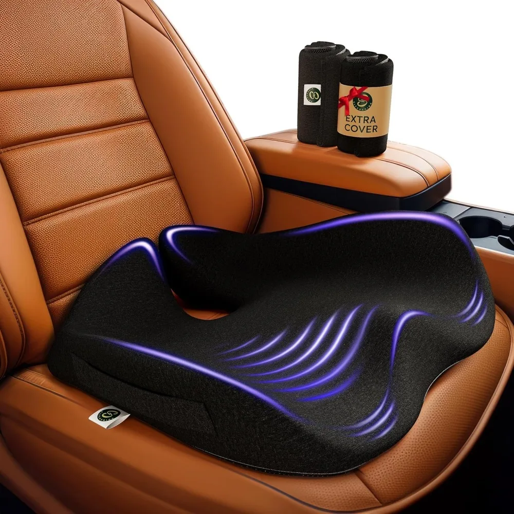 Memory Foam Car Seat Cushion for Back Pain Relief Car Cushions for Driving, Tailbone Pain. Non-Slip Pressure Relief Seat Pad for
Memory Foam Car Seat Cushion for Back Pain Relief Car Cushions for Driving, Tailbone Pain. Non-Slip Pressure Relief Seat Pad for