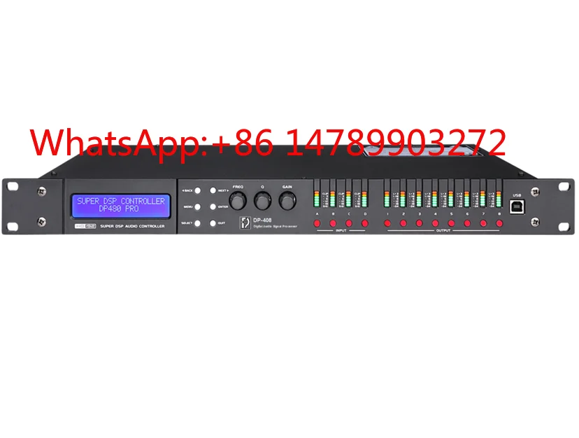 4 In 8 Out Digital Audio Processor 192KHz Loudspeaker Management System
4 In 8 Out Digital Audio Processor 192KHz Loudspeaker Management System