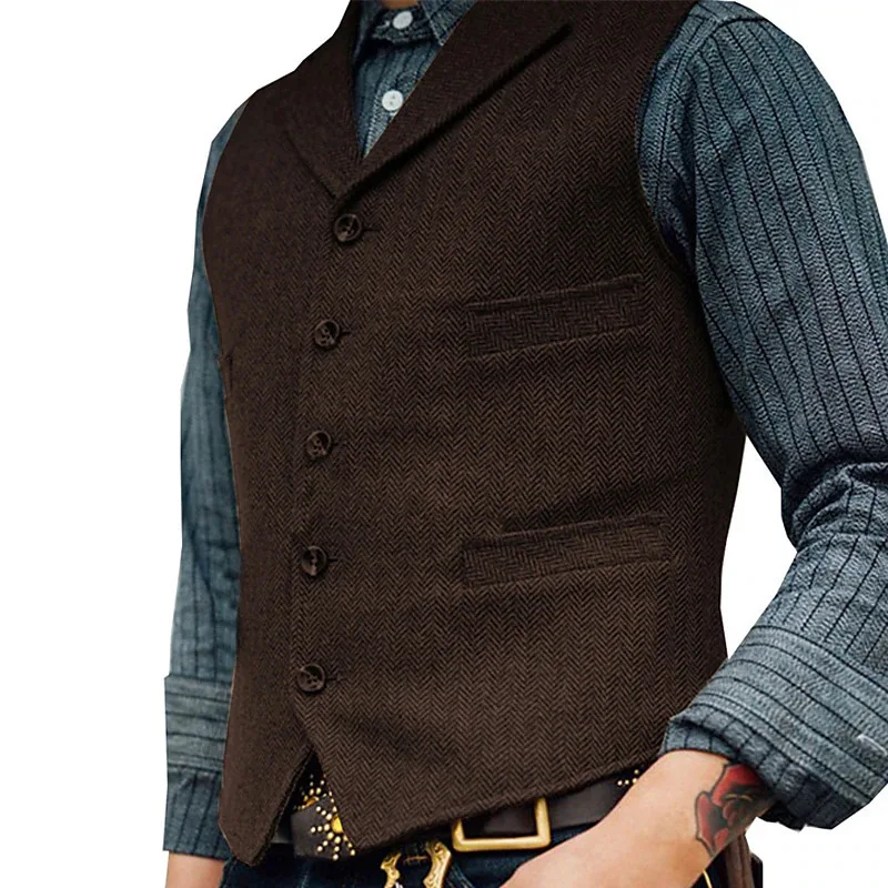 New Single-breasted Coat Vest Men's Sleeveless Jacket Formal Business Male Waistcoat Male Lapel Korean Version Vests Fashion
New Single-breasted Coat Vest Men's Sleeveless Jacket Formal Business Male Waistcoat Male Lapel Korean Version Vests Fashion