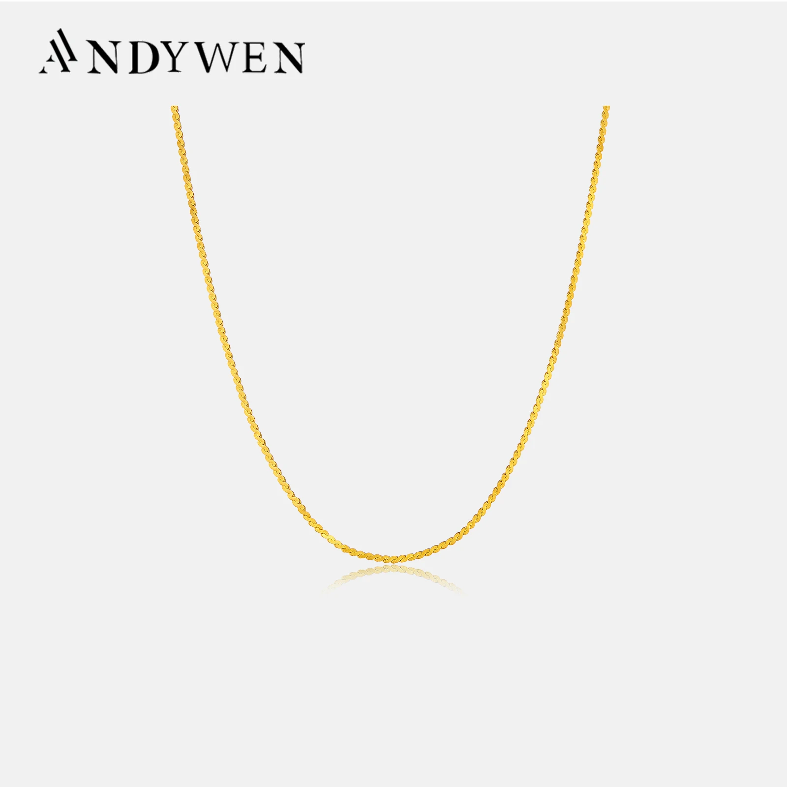 ANDYWEN 925 Sterling Silver Gold Twist Chain Women Choker Necklace 2025 Luxury Fashion Fine Jewelry For Women Rock Punk Jewels
ANDYWEN 925 Sterling Silver Gold Twist Chain Women Choker Necklace 2025 Luxury Fashion Fine Jewelry For Women Rock Punk Jewels