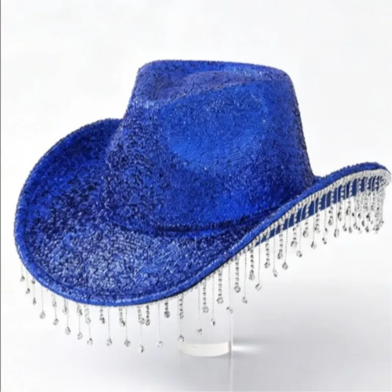 Elegant and light luxury women's top hat shiny water tassel wide-brimmed date versatile
Elegant and light luxury women's top hat shiny water tassel wide-brimmed date versatile