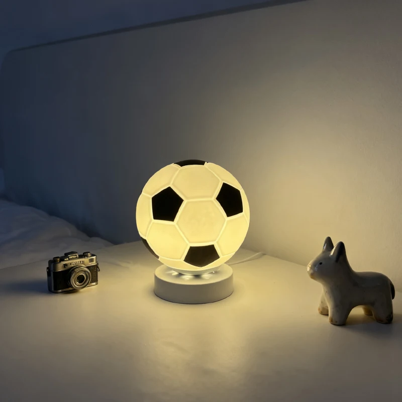 Football Glass Table Lamp Creative LED Dorm Guesthouse Bedroom Study Bedside Decor Lamp
Football Glass Table Lamp Creative LED Dorm Guesthouse Bedroom Study Bedside Decor Lamp