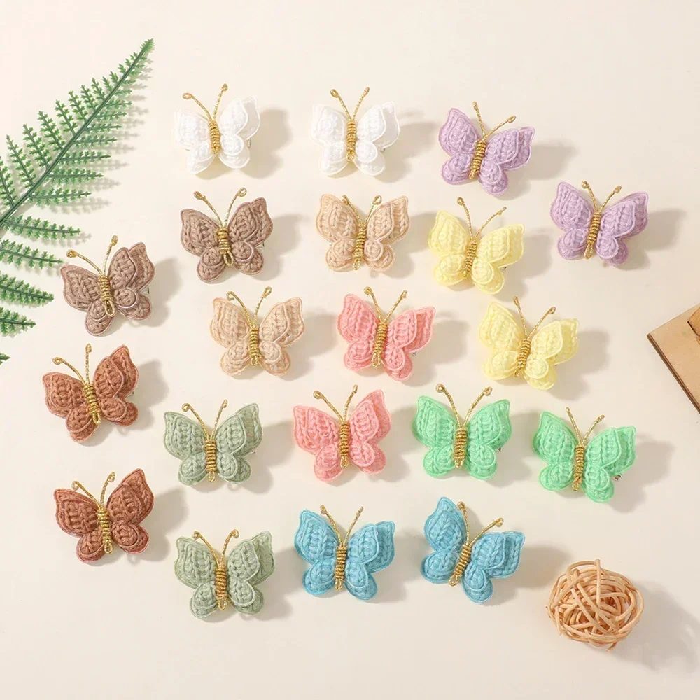10pcs/set New Mini Butterfly Headgear Wool Braided Hair Clips Hairpin for Baby Girls Handmade Knitted Headwear Hair Accessories
10pcs/set New Mini Butterfly Headgear Wool Braided Hair Clips Hairpin for Baby Girls Handmade Knitted Headwear Hair Accessories