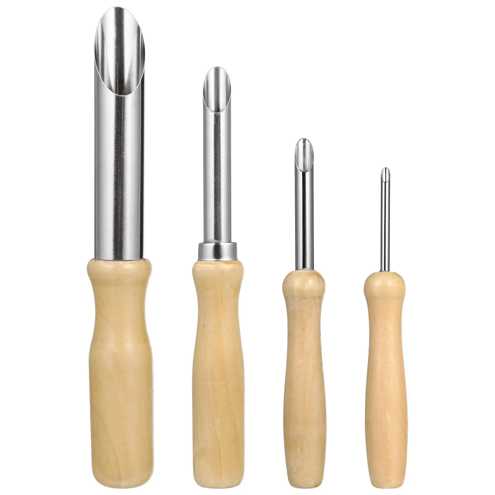 4 Pcs Clay Hole Cutters Pottery Tools Sculpting Set Stainless Steel Wood Handle Utility Knife Trimming
4 Pcs Clay Hole Cutters Pottery Tools Sculpting Set Stainless Steel Wood Handle Utility Knife Trimming