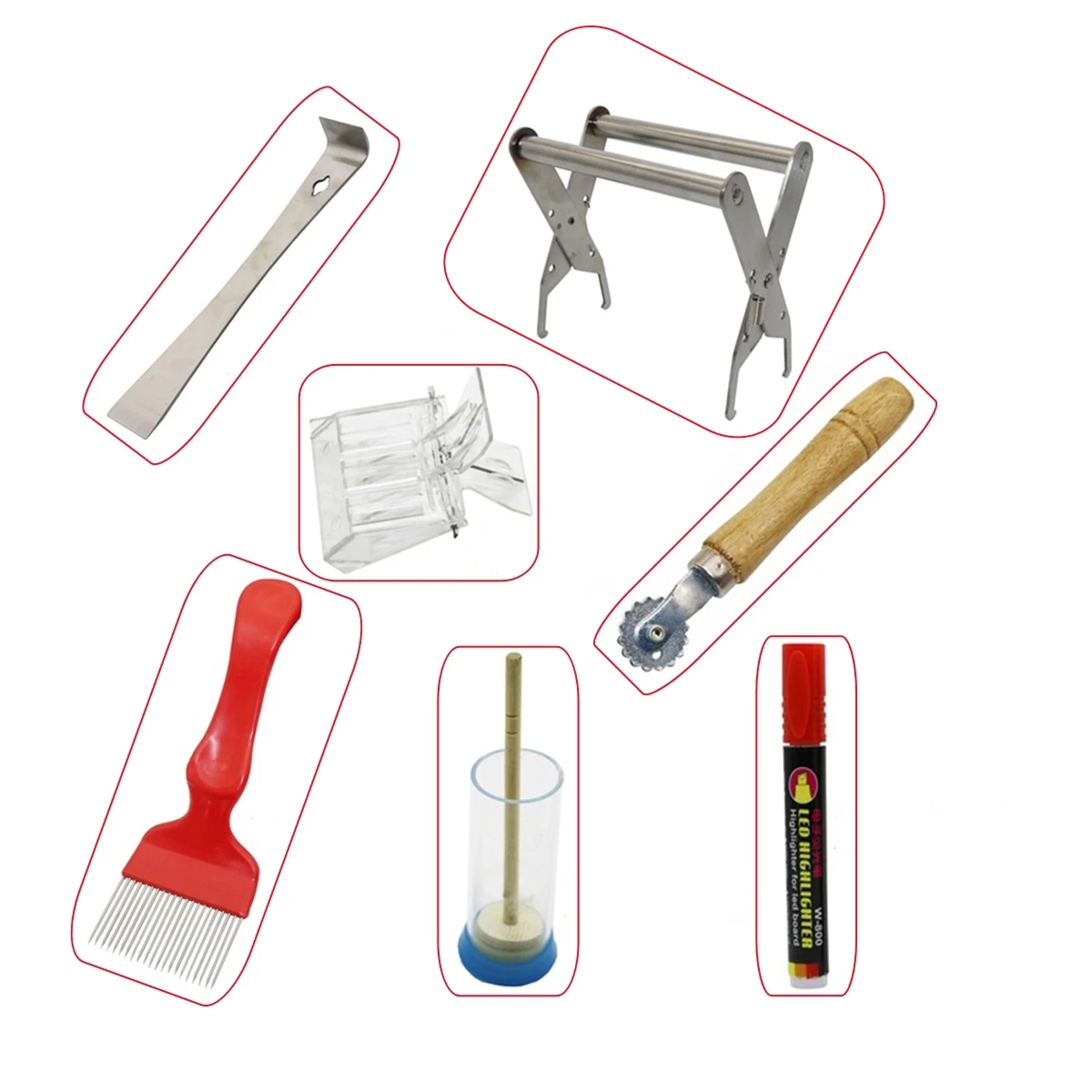 7 Pcs/Set Beekeeping Tools Hive Scraper Hive Frame Holder Bee Marking Tools Hive Box Fixtures Bee Breeding Tools
7 Pcs/Set Beekeeping Tools Hive Scraper Hive Frame Holder Bee Marking Tools Hive Box Fixtures Bee Breeding Tools