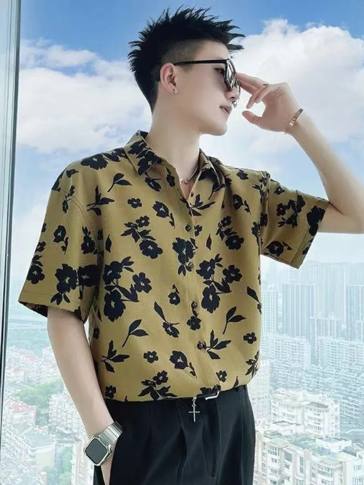 Летняя мужская футболка из ледяного шелка с цветочным принтом, повседневная, свободного кроя, дышащая, тонкая, молодежная, модная, брендовая
Летняя мужская футболка из ледяного шелка с цветочным принтом, повседневная, свободного кроя, дышащая, тонкая, молодежная, модная, брендовая