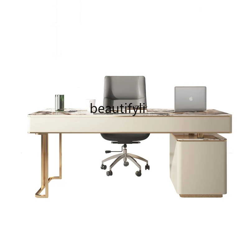 Modern Simple and Light Luxury Bright Stone Plate Desk Office Table Computer Desk Study and Bedroom Writing Desk furniture
Modern Simple and Light Luxury Bright Stone Plate Desk Office Table Computer Desk Study and Bedroom Writing Desk furniture