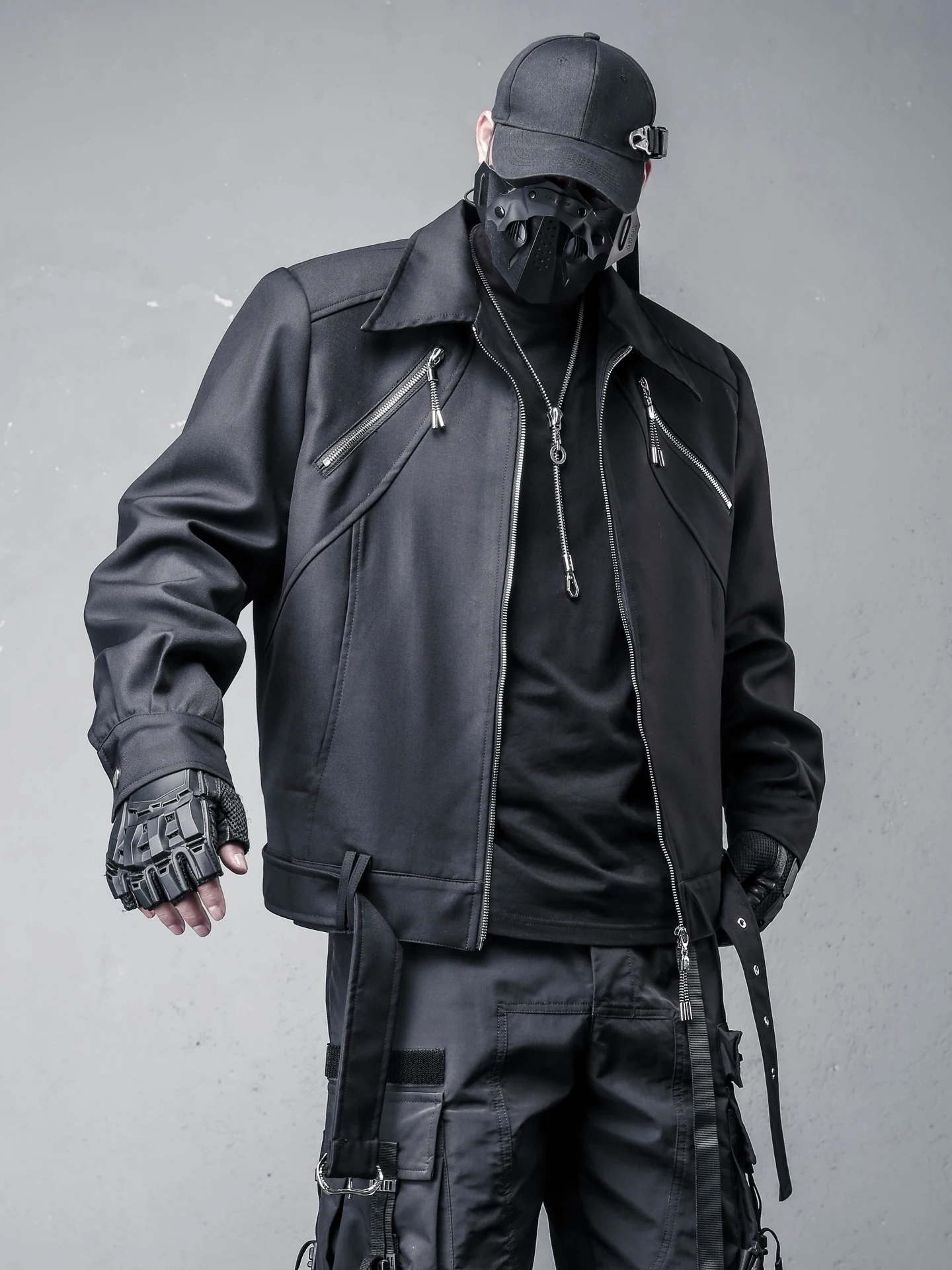 Fashion Deconstruction Stitching Belt Zipper Flight Jacket Men's Dark Series High-Grade Ruan Handsome Workwear Short
Fashion Deconstruction Stitching Belt Zipper Flight Jacket Men's Dark Series High-Grade Ruan Handsome Workwear Short