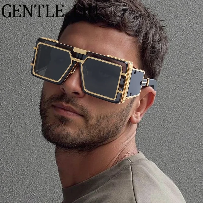 Steampunk Oversized Rectangle Sunglasses Men 2025 Luxury Brand Retro Metal Frame Goggles For Male Stylish Outdoor Diving Eyewear
Steampunk Oversized Rectangle Sunglasses Men 2025 Luxury Brand Retro Metal Frame Goggles For Male Stylish Outdoor Diving Eyewear