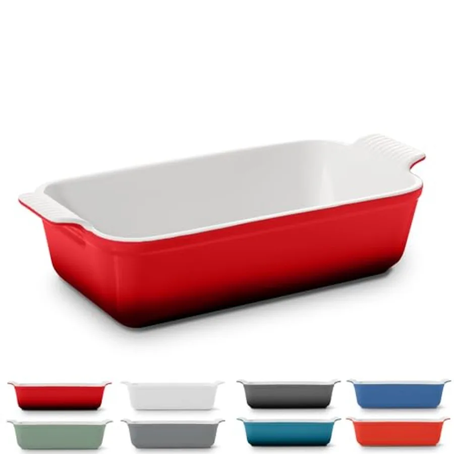 Signature Stoneware Loaf Pan Non-Stick for Perfect Baking and Bread Making 1lb Loaf Pan
Signature Stoneware Loaf Pan Non-Stick for Perfect Baking and Bread Making 1lb Loaf Pan