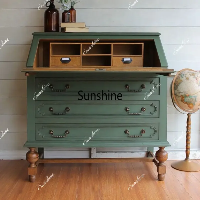 French retro flip chest small apartment bedroom multi-functional storage dressing cabinet
French retro flip chest small apartment bedroom multi-functional storage dressing cabinet