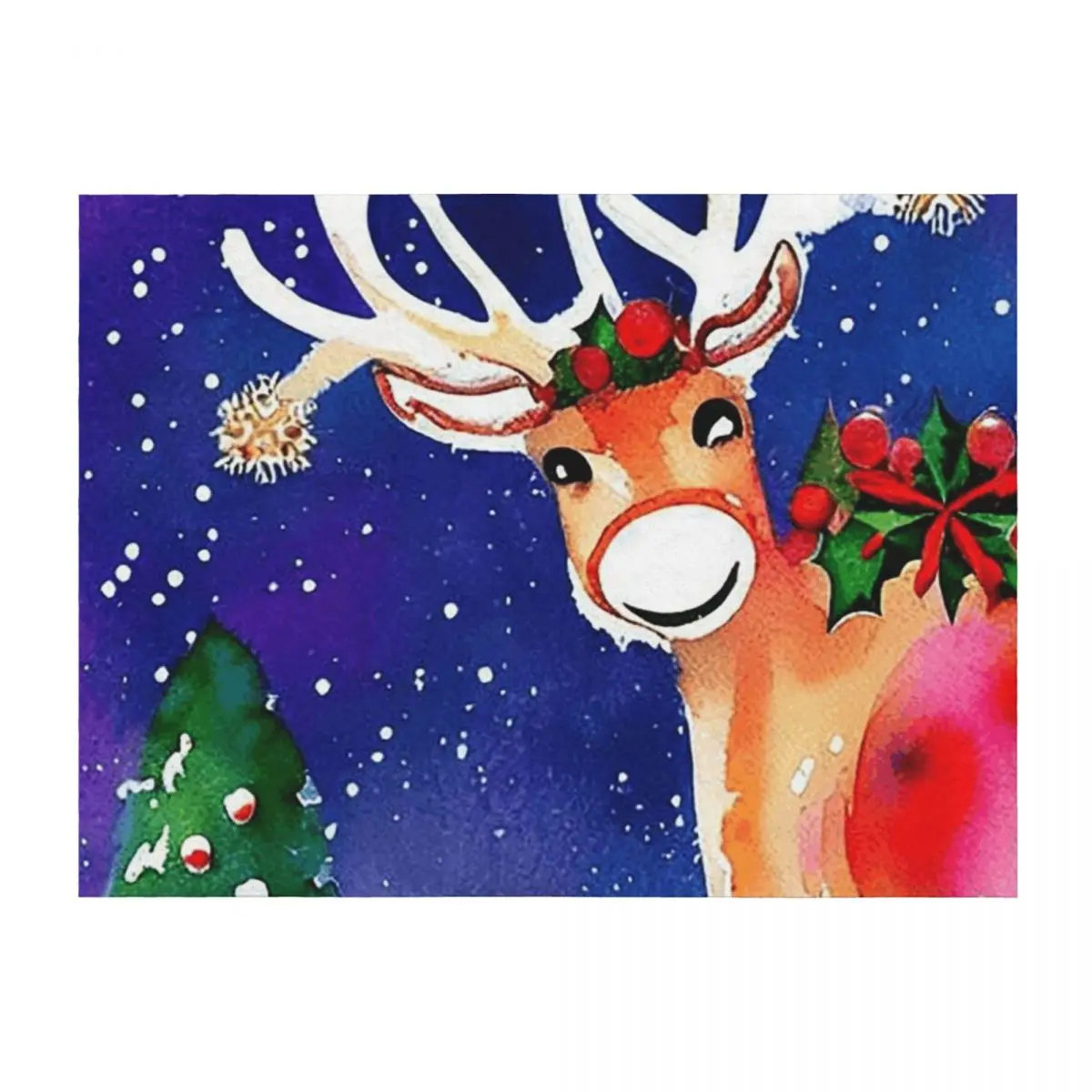 Happy Festive Reindeer in Watercolor Throw Blanket anime wednesday Hairy Warm Blankets
Happy Festive Reindeer in Watercolor Throw Blanket anime wednesday Hairy Warm Blankets