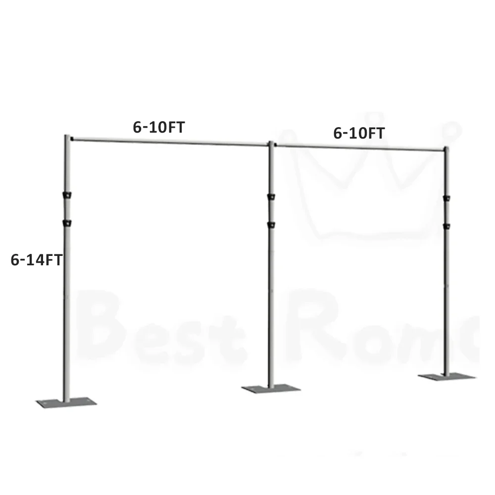 Adjustable Wedding Pipe and Drape Pillar Backdrop Stand Square Shape Silver Aluminum Pipe&drape Event Marriage Decoration Bride
Adjustable Wedding Pipe and Drape Pillar Backdrop Stand Square Shape Silver Aluminum Pipe&drape Event Marriage Decoration Bride