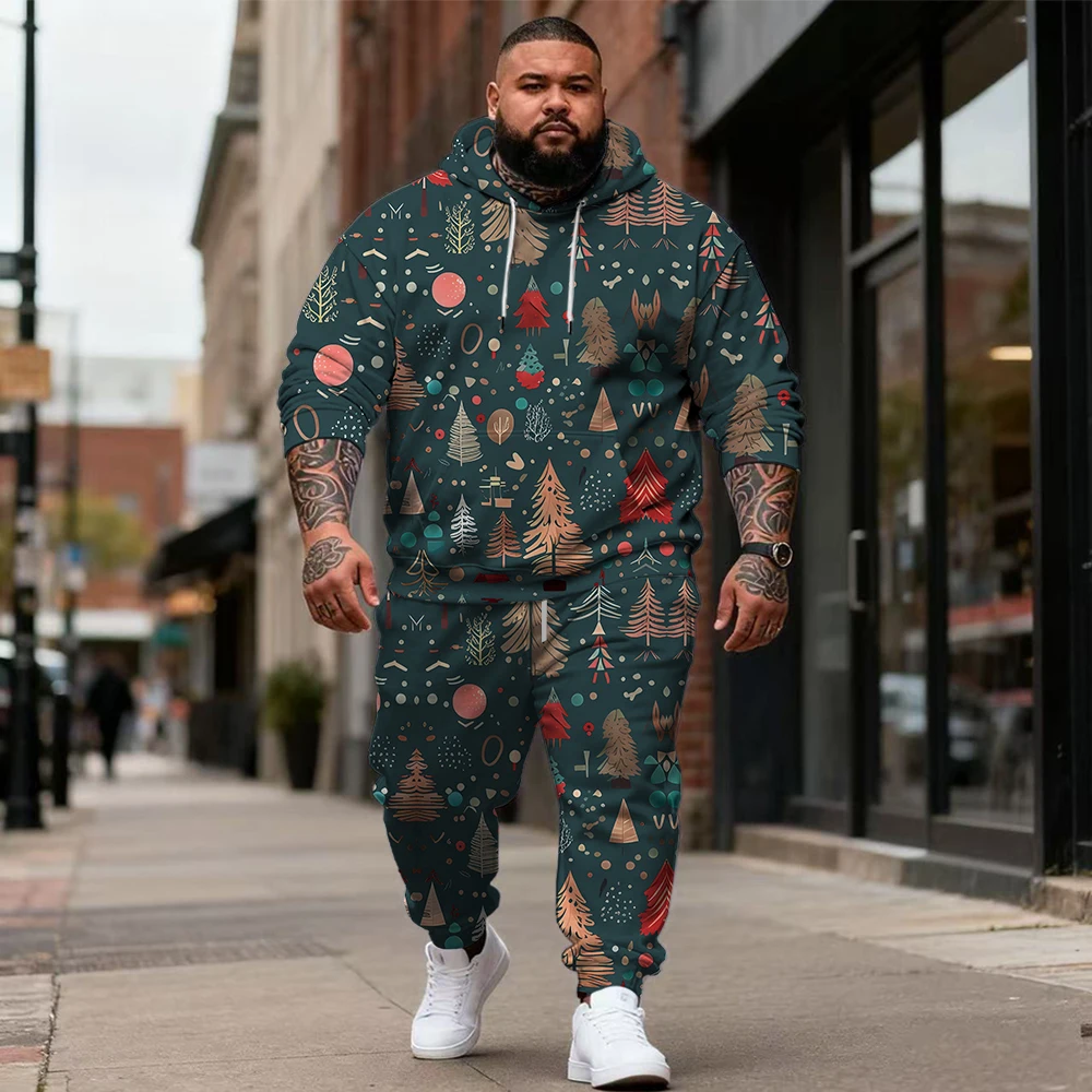 S-9xl plus size Men's 2-Piece Hoodie Set: Christmas - Soft Fabric, Warm, Festive Prints, Comfortable for Big & Tall Guys
S-9xl plus size Men's 2-Piece Hoodie Set: Christmas - Soft Fabric, Warm, Festive Prints, Comfortable for Big & Tall Guys