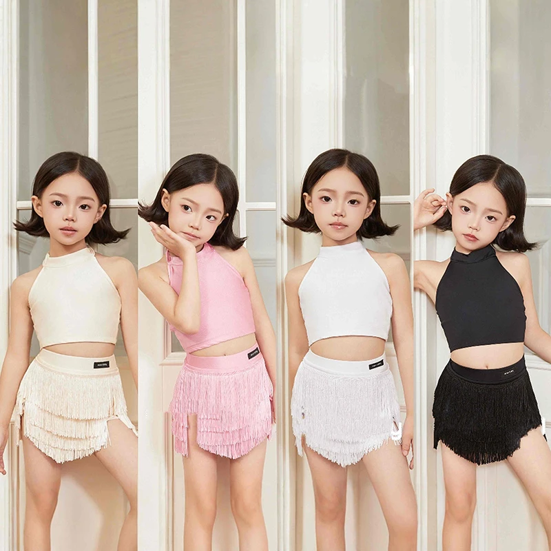 2025 Latin Dance Competition Dress For Girls Hanging Neck Top With Tassel Skirt Practice Suit Chacha Kids Latin Wear DQS18566
2025 Latin Dance Competition Dress For Girls Hanging Neck Top With Tassel Skirt Practice Suit Chacha Kids Latin Wear DQS18566